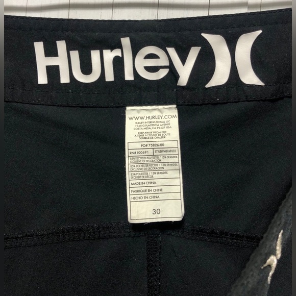 🎯Hurley Black Silver Phantom One & Only Board Shorts - Picture 3 of 16